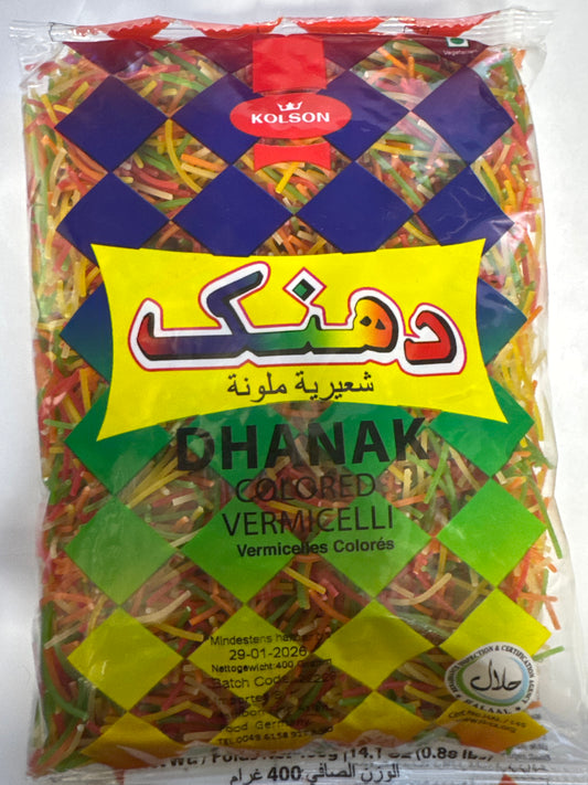 Dhanak Colored Vermicelli 400G