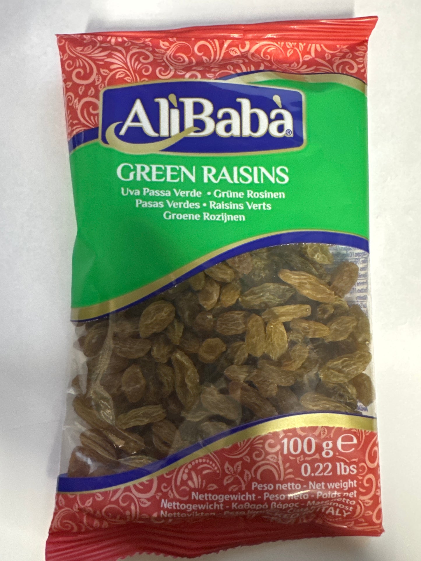 AliBaba Green Raisins 100g